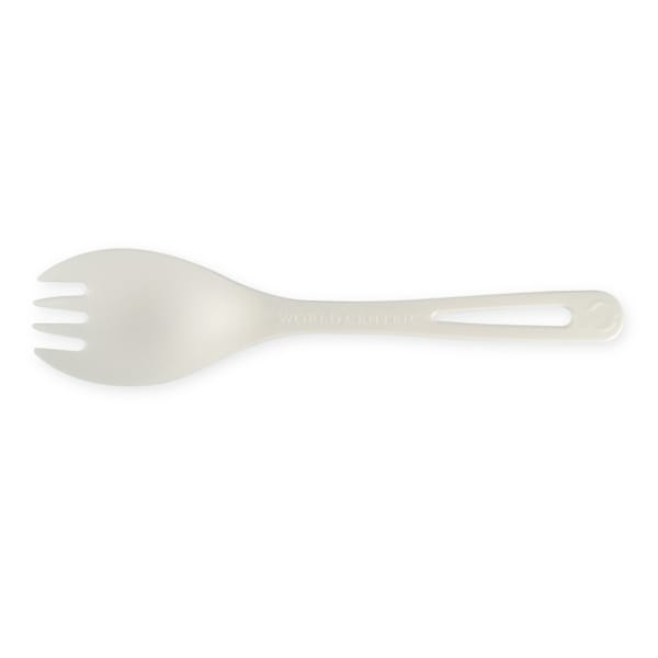 World Centric World Centric TPLA Compostable Corn Starch Spork, PK1000 RK-PS-B - main